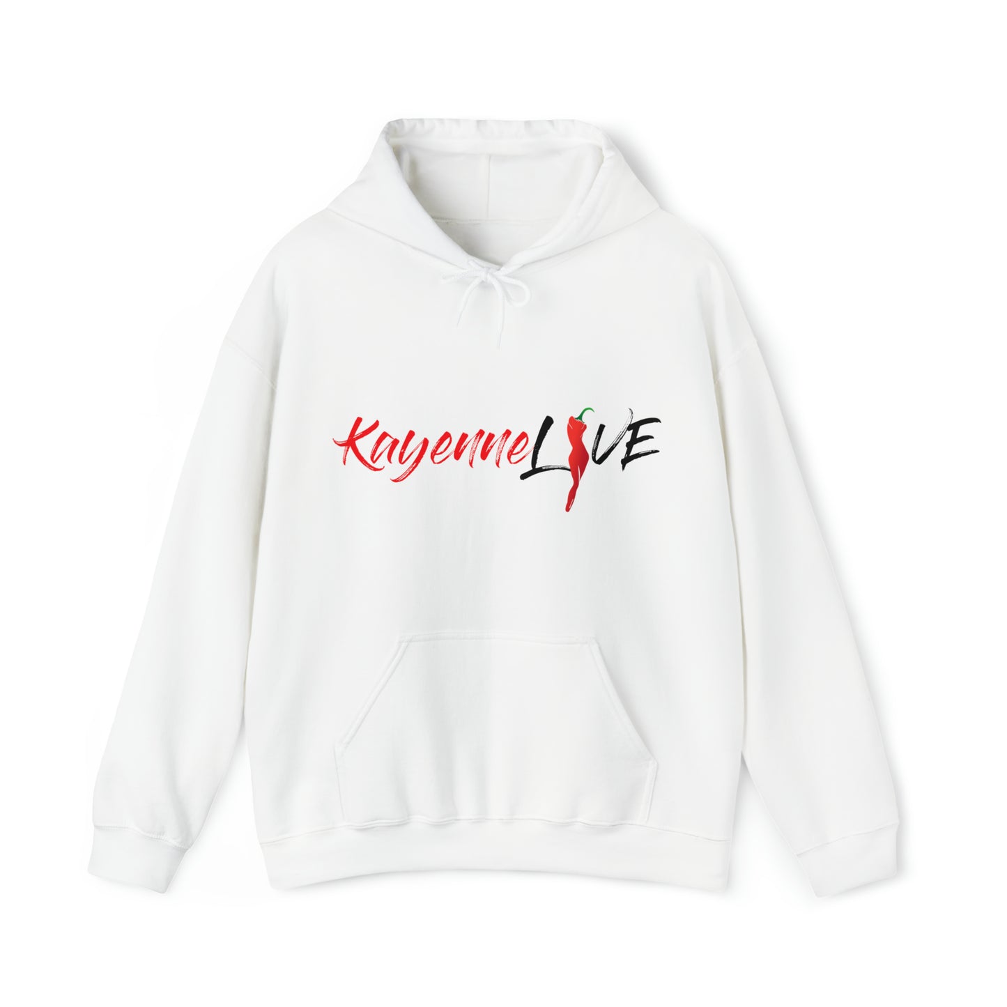 Kayenne Live official logo black_Unisex Heavy Blend™ Hooded Sweatshirt