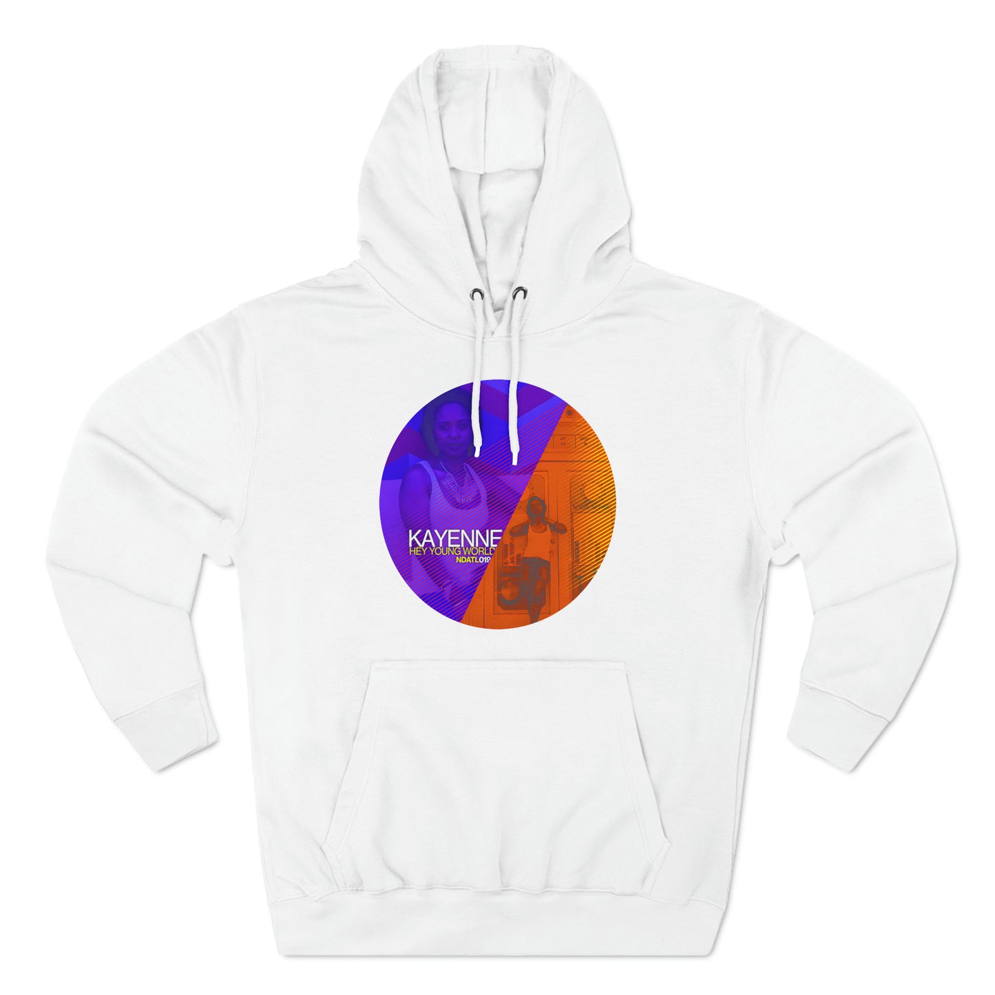 Hey Young World_Unisex Premium Pullover Hoodie