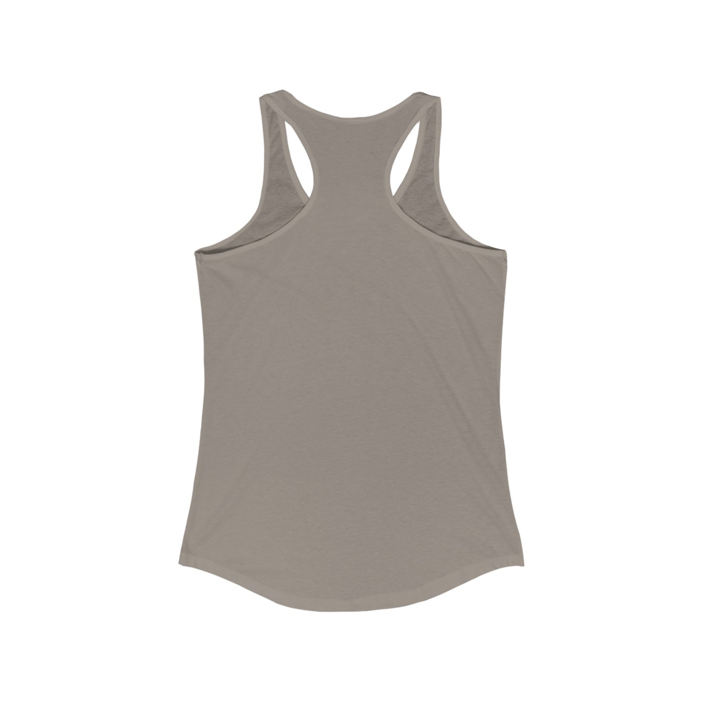 Kayenne Live White Logo_Women's Ideal Racerback Tank