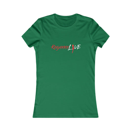 Kayenne Live White Logo_Women's Favorite Tee