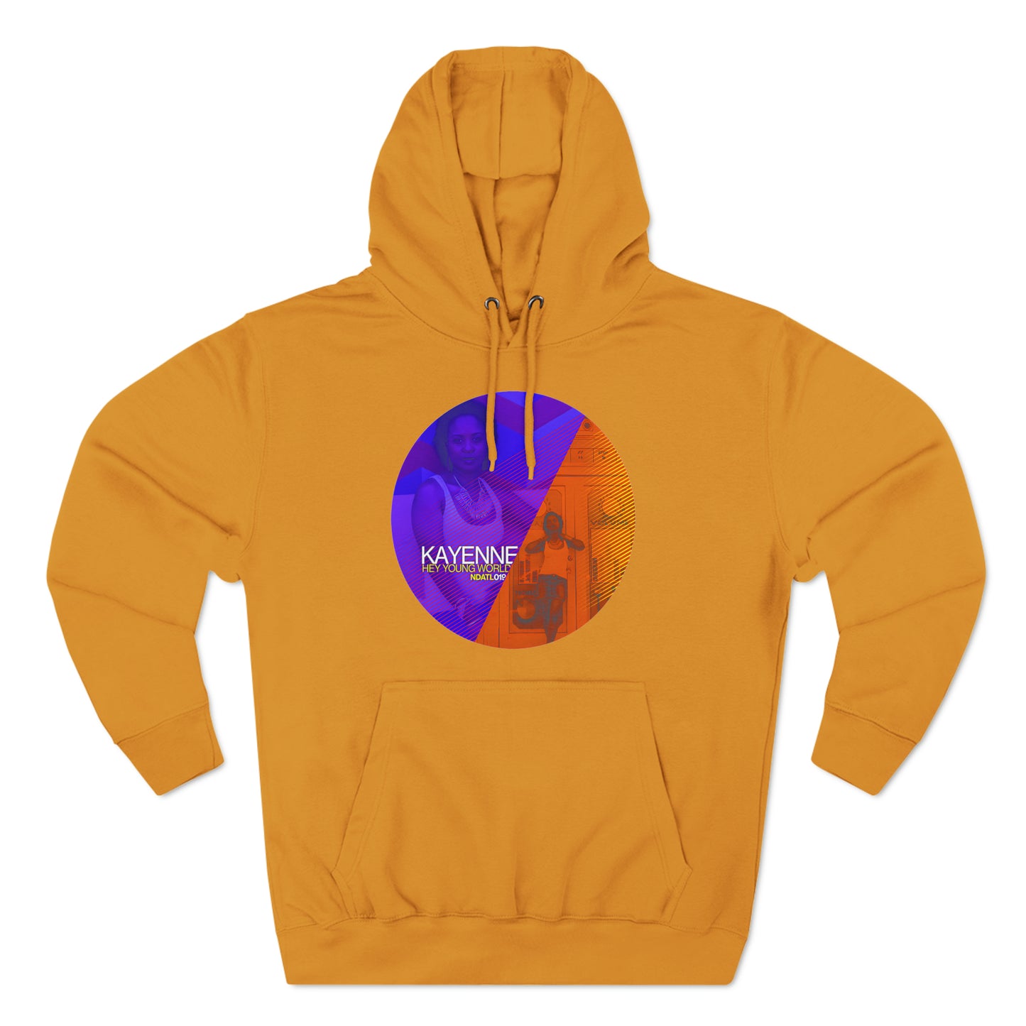 Hey Young World_Unisex Premium Pullover Hoodie