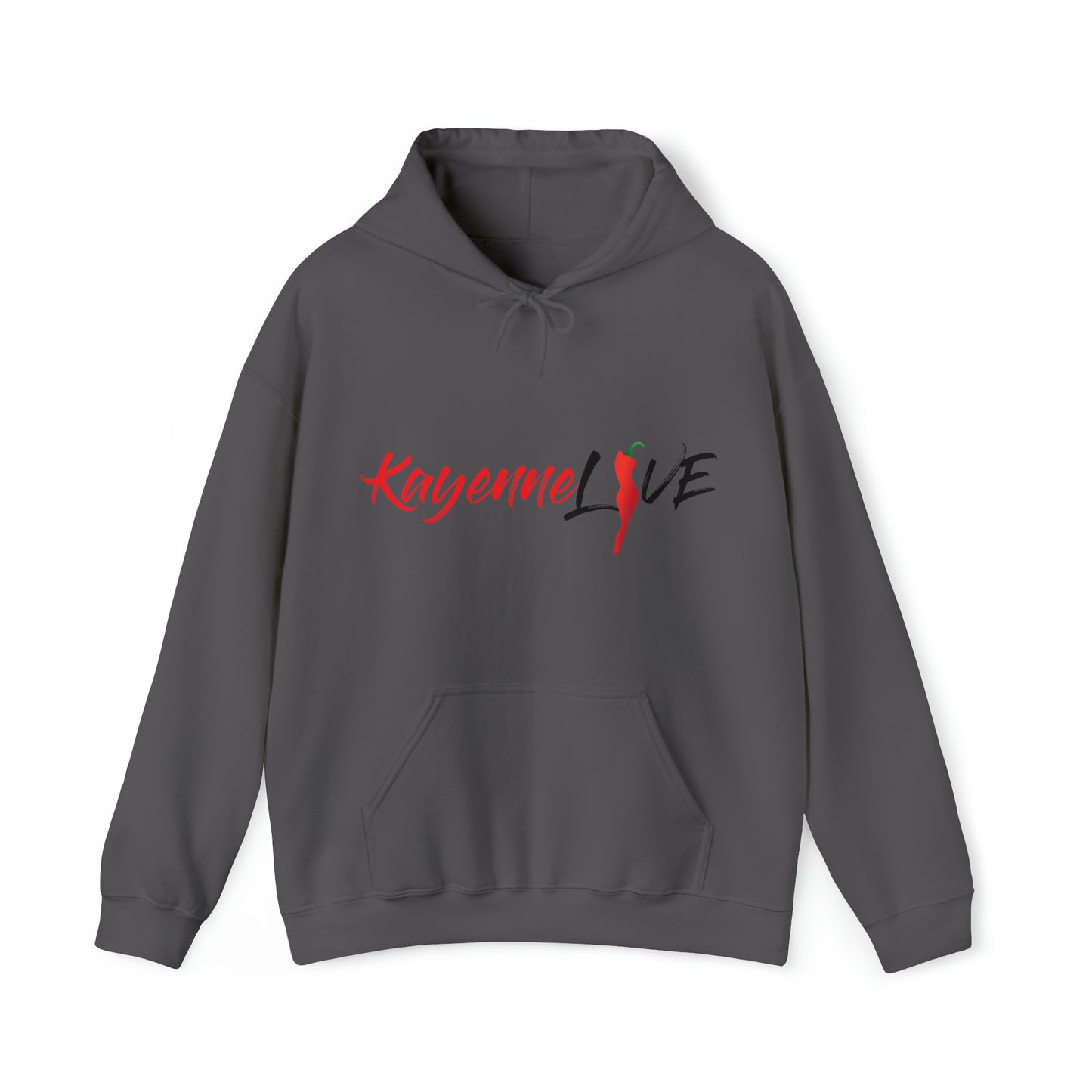 Kayenne Live official logo black_Unisex Heavy Blend™ Hooded Sweatshirt