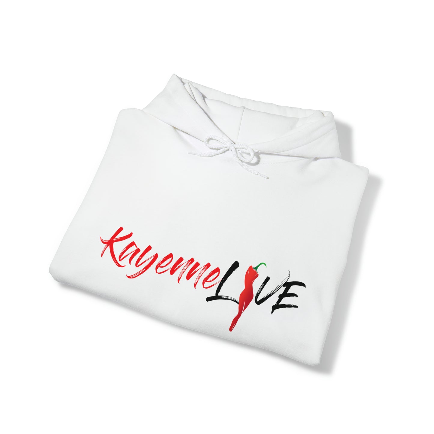 Kayenne Live official logo black_Unisex Heavy Blend™ Hooded Sweatshirt