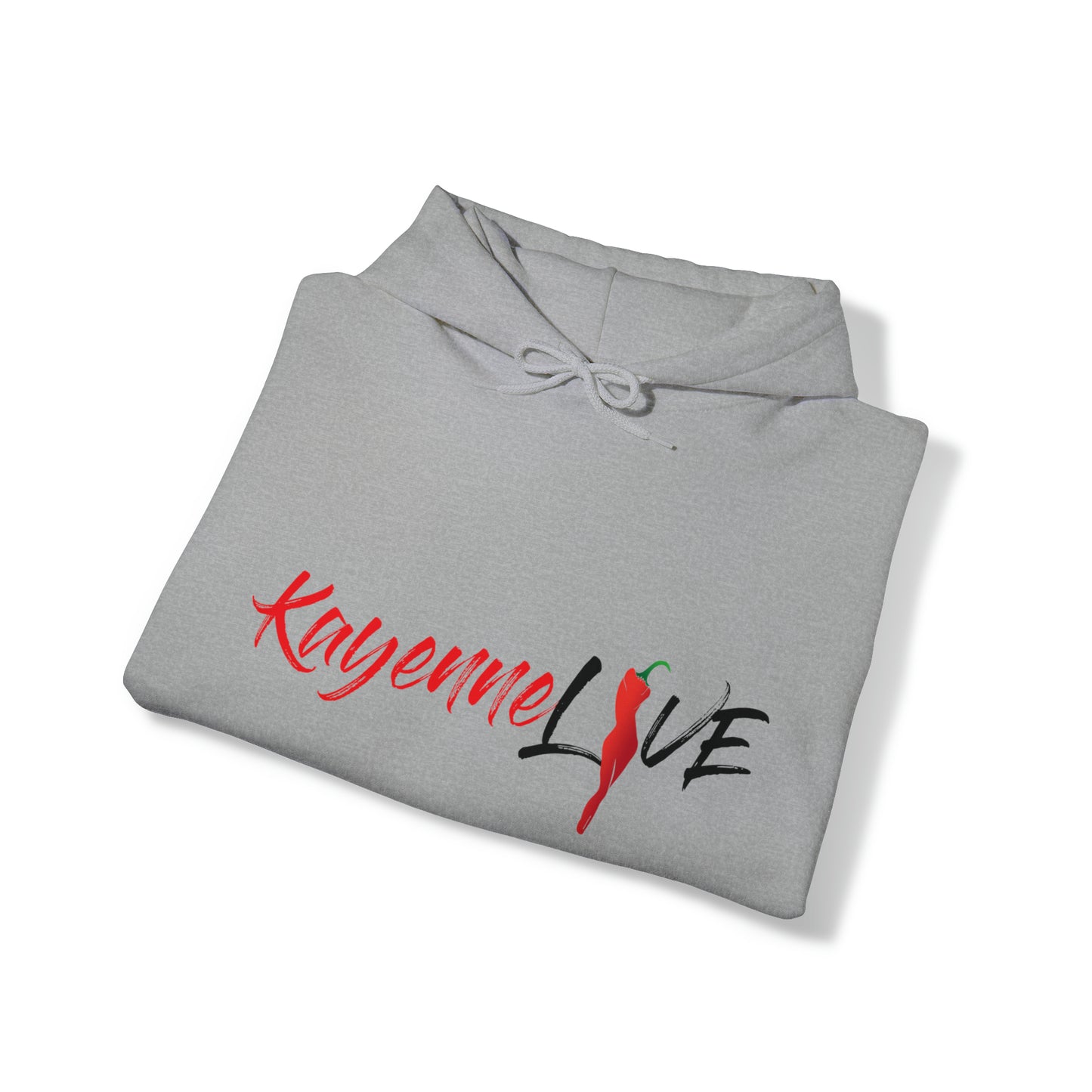 Kayenne Live official logo black_Unisex Heavy Blend™ Hooded Sweatshirt