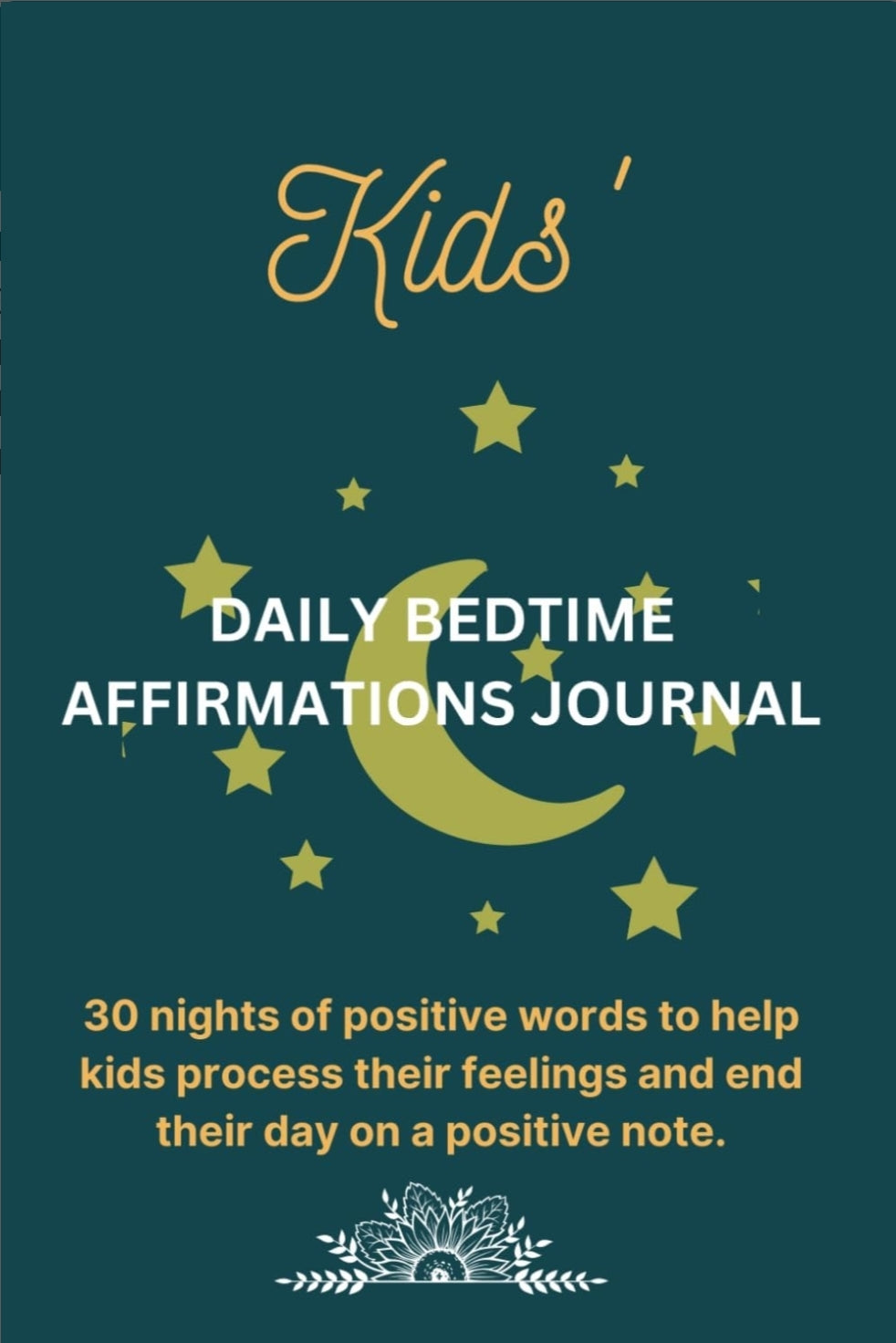 30 Day Before Bedtime Affirmation Journal for Kids